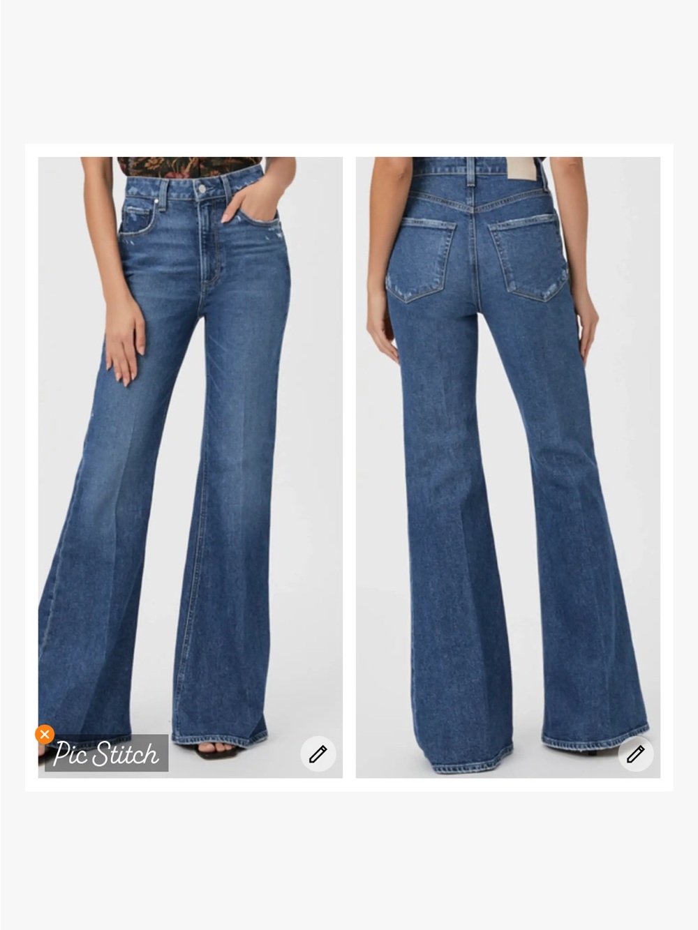 Paige Charlie High Rise Super Flare Jeans
